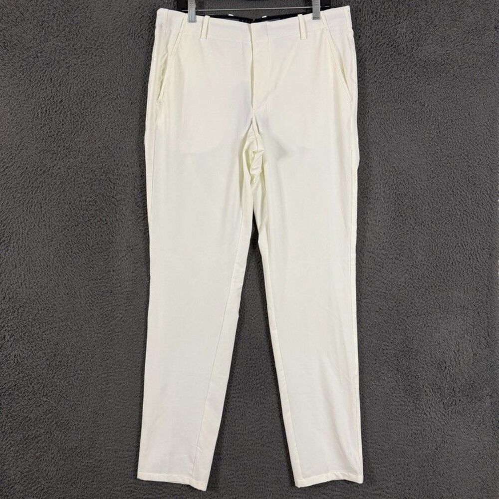 Nike Golf Pants Mens 34x34 White Vapor Slim Fit Stretch Dri Fit Lightweight NWT